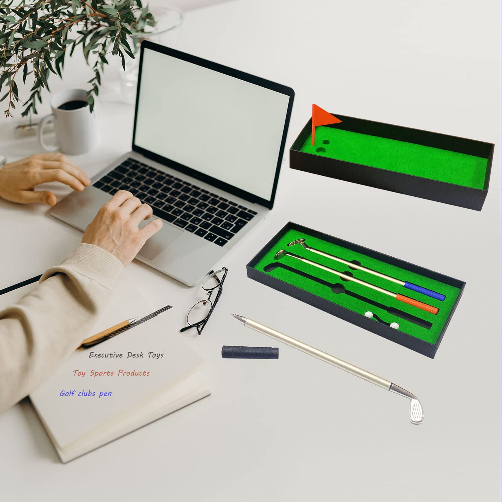 HASTHIP Golf Clubs Ballpoint Pen Set Gift, Mini Golf Club Pens Unique Desktop Games Novelty Table Top Toys, Office Stationery Pen Golf Desk Toy Creative Birthday Gift Christmas Gift for Golf Lover HASTHIP Golf Clubs Ballpoint Pen Set Gift, Mini Golf Club Pens Unique Desktop Games Novelty Table Top Toys, Office Stationery Pen Golf Desk Toy Creative Birthday Gift Christmas Gift for Golf Lover